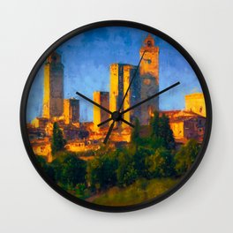 Tuscany, San Gimignano Wall Clock