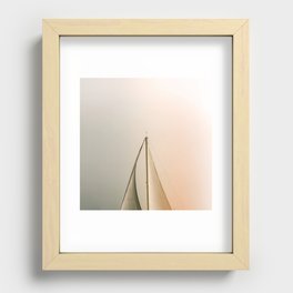 Minimal Sail Recessed Framed Print