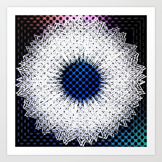 Ice wreath Art Print