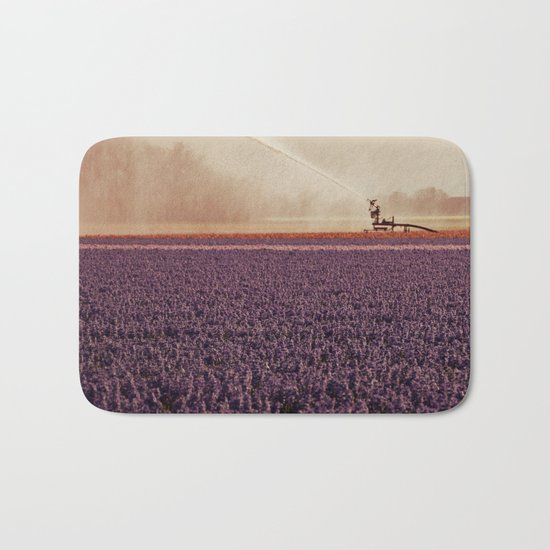 Hyacinth field #3 Bath Mat