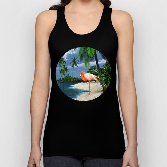 Flamingo Island Unisex Tank Top