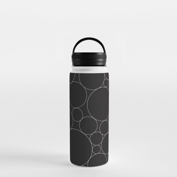 Simple Collage Stainless Steel Water Bottle with Straw by