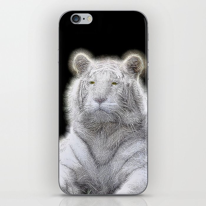 Spiked White Bengal Tiger iPhone Skin