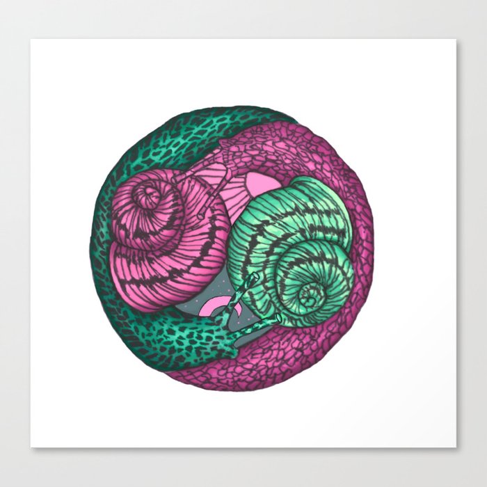 circle of snails Canvas Print
