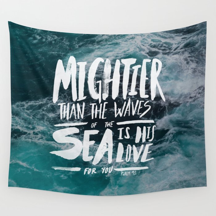 Mightier than the Sea Wall Tapestry