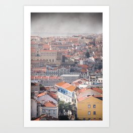 Lisbon Before the Storm Art Print