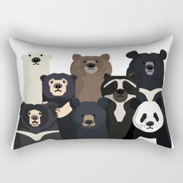 Bear family portrait Rectangular Pillow