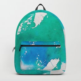 My Inky Fingers - Paint Smearing and Pouring - Aqua Marine Backpack