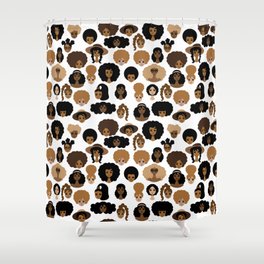African American Shower Curtains For, African American Print Shower Curtains
