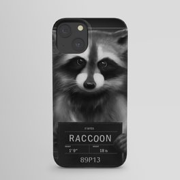 Raccoon Mugshot iPhone Case