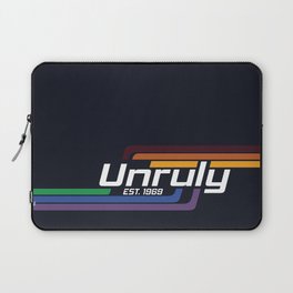 Unruly Retro Logo Print Laptop Sleeve