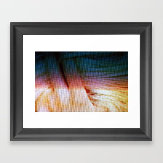 hair twist Framed Art Print