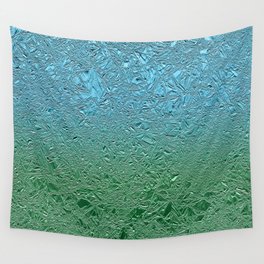 Blue and Green Foil Wall Tapestry