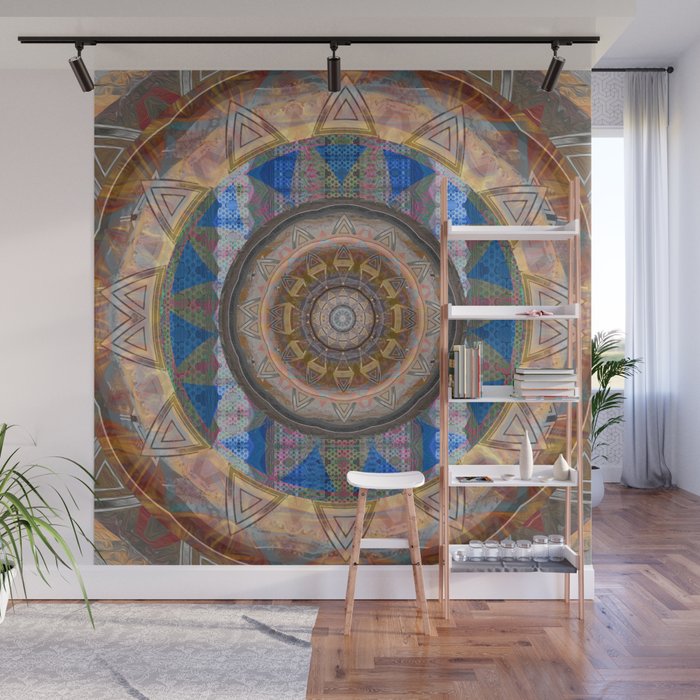 Window Of Soul Evolution Sacred Geometry Painted Mandala Wall