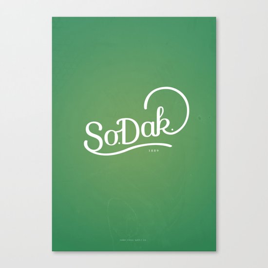So. Dak. Green Canvas Print