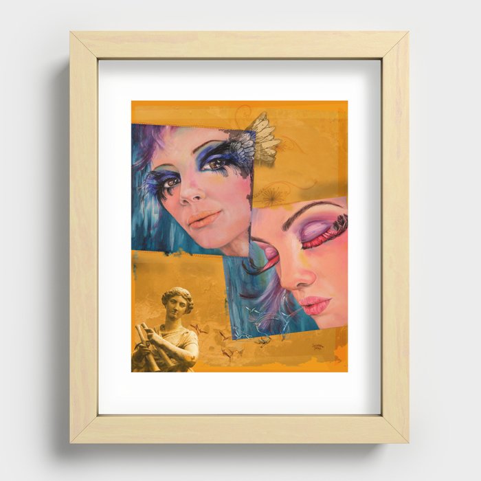 Women with Lushes Recessed Framed Print