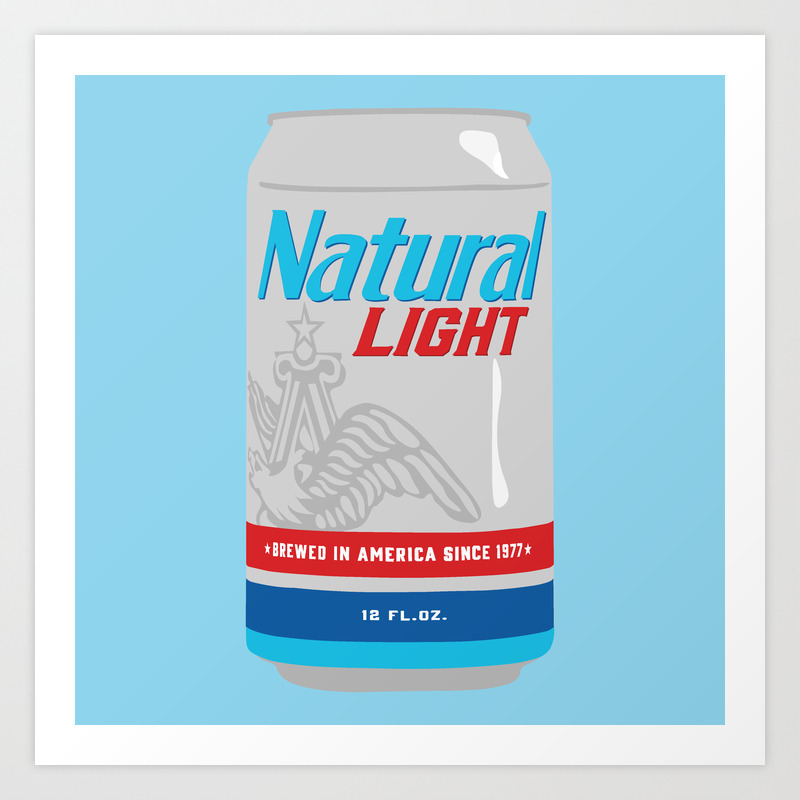 Hands OFF Natty Light Natural Beer Warning Sticker 