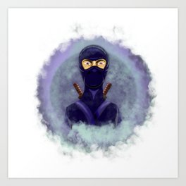 the vanishing ninja Art Print