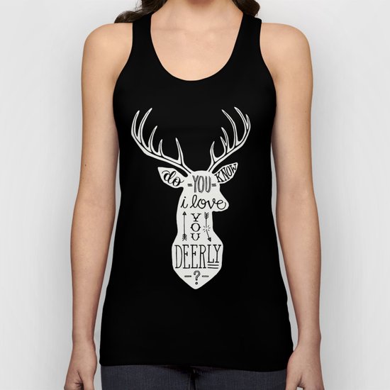 I LOVE YOU DEER Unisex Tank Top