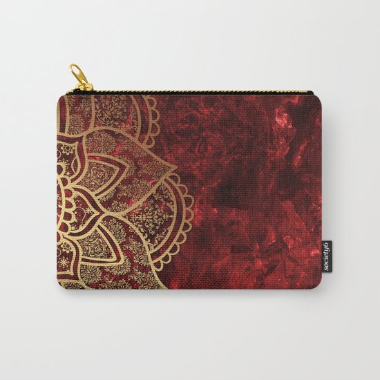 Mandala - Ruby Carry-All Pouch