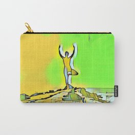 Woman Doing Yoga 8 Carry-All Pouch