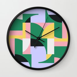 Bauhaus Polygon Shapes Wall Clock