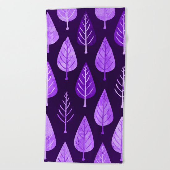 Leaf pattern II Beach Towel
