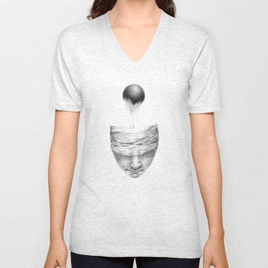 get your head out of the covers... Unisex V-Neck