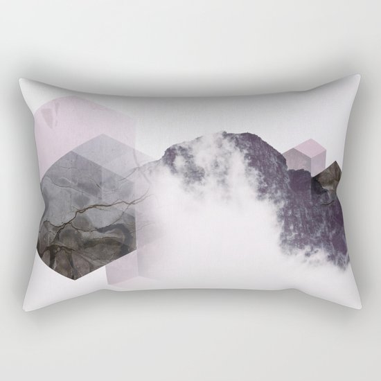 Cloudy Mountains Rectangular Pillow