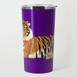 Purple Tiger Travel Mug