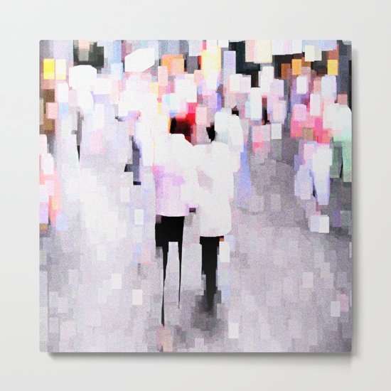 City Life Metal Print