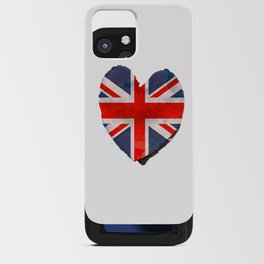 I Love The UK - British Flag Art iPhone Card Case