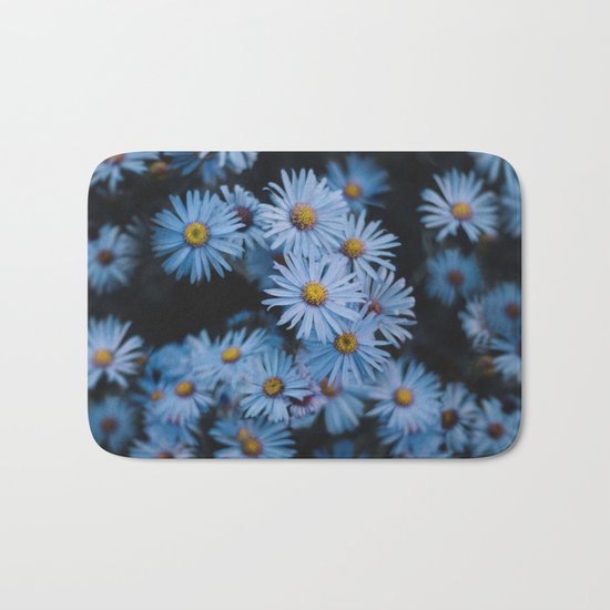 Blue Asters Bath Mat
