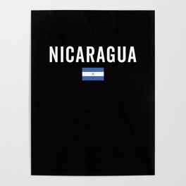 Nicaragua Flag - Patriotic Flag Poster