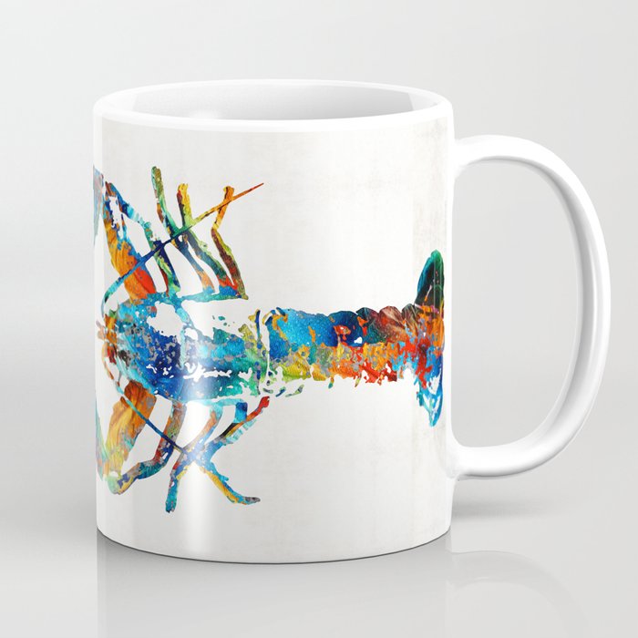 Colorful Lobster Art by Sharon Cummings Coffee Mug