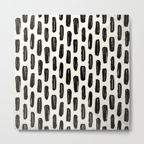 Switched Stitch Metal Print