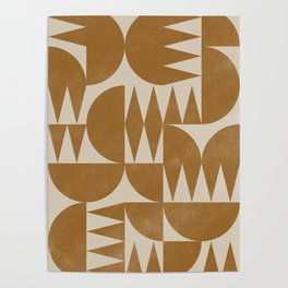 Woodblock Pattern Poster