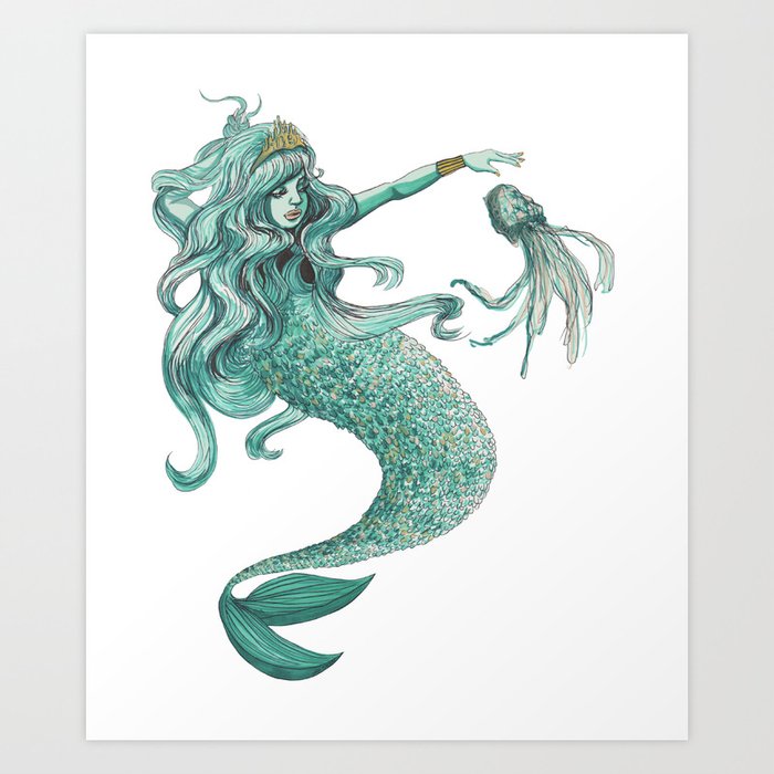 Enchanting Mermaid Art Print