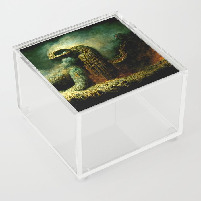 Quetzalcoatl, The Serpent God Acrylic Box