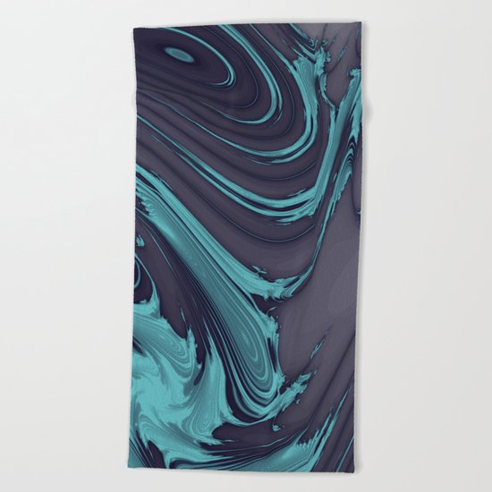 The Blues Abstract Beach Towel