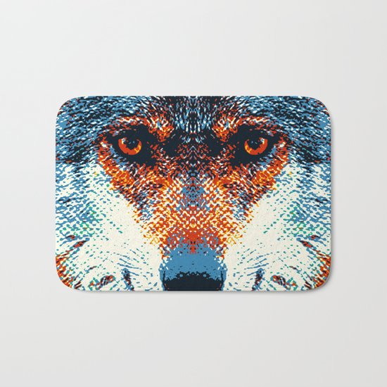 Wolf - Colorful Animals Bath Mat