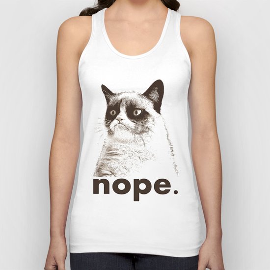 GRUMPY CAT - Nope (version 2) Unisex Tank Top
