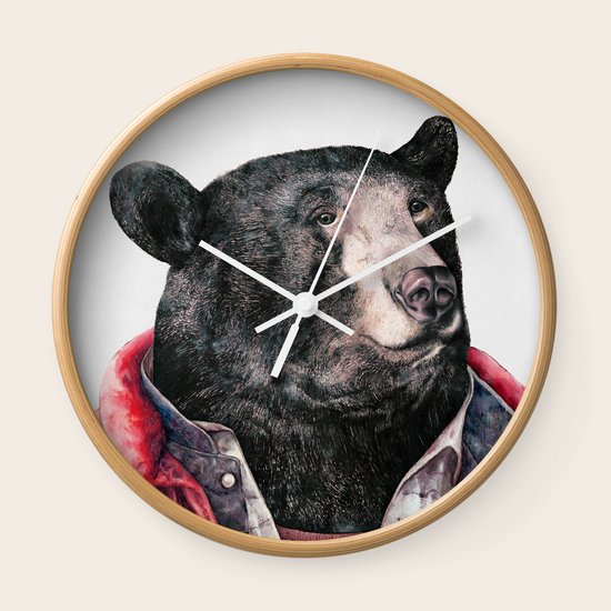 Black Bear Wall Clock