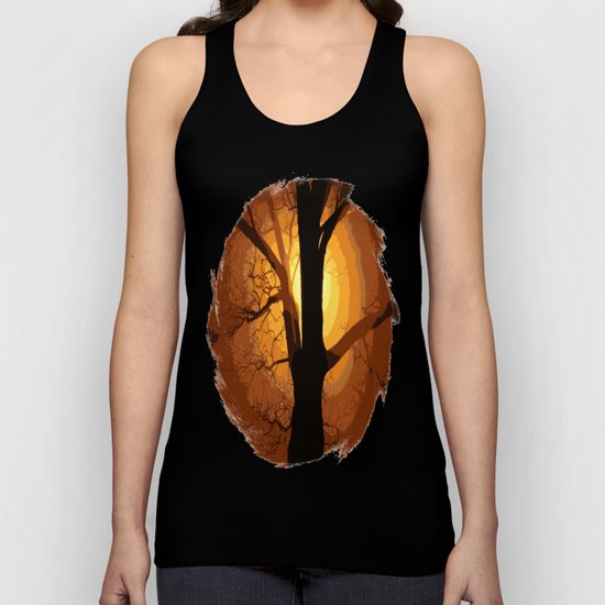 Sunset over the Tree I Unisex Tank Top