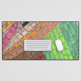 Colored stone background Desk Mat