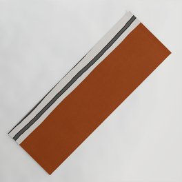 Burnt orange- stripes Yoga Mat