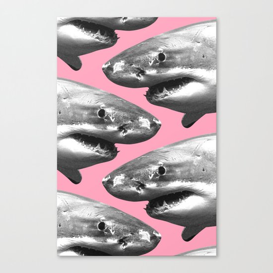 Shark pattern Canvas Print
