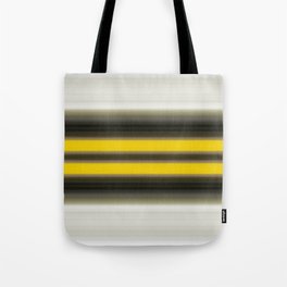 The Highway - Black Yellow Gray And White Art Tote Bag