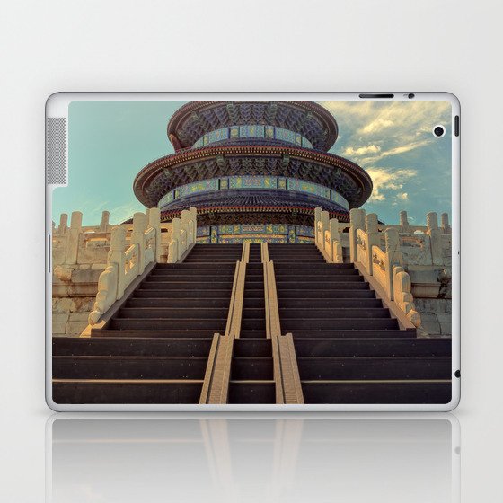 China Photography - Beautiful Temple Under The Blue Sky In Beijing Laptop & iPad Skin