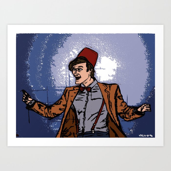 ain't never gonna do it without the fez on Art Print